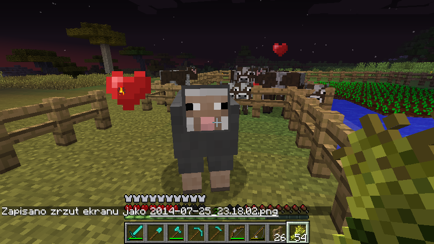 Minecraft owca ładny screen